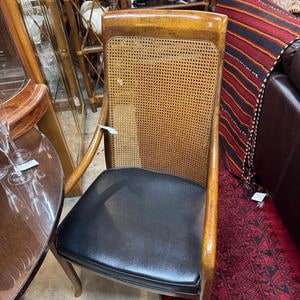 Drexel Heritage Mid Century Cane Back Dining Arm Chair