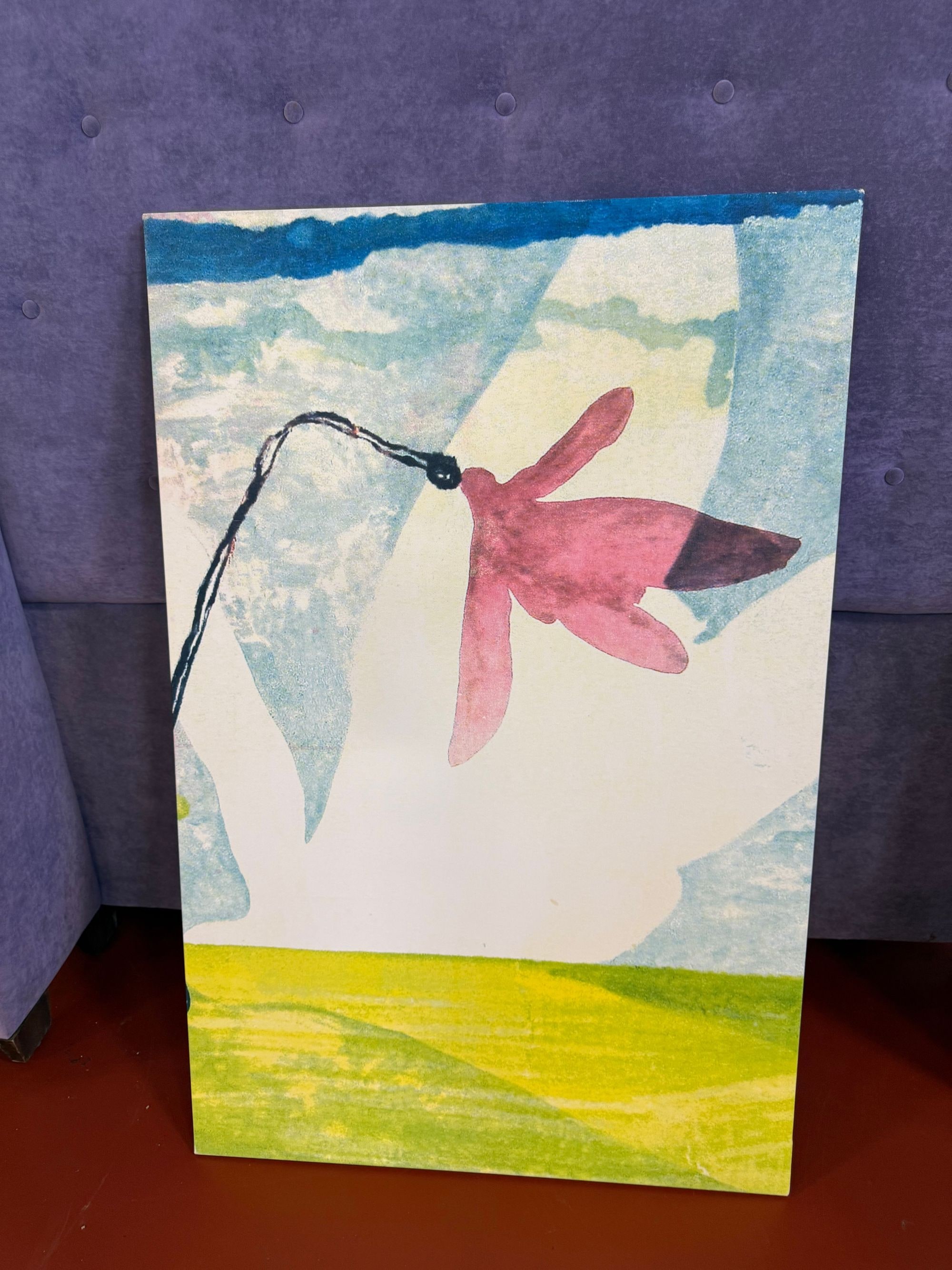 Abstract Floral Artwork on Canvas