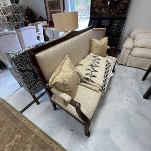 Empire Style Mahogany Settee