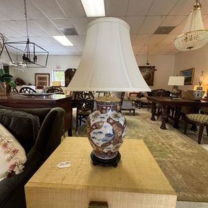 Vintage Japanese Imari Vase Table Lamp