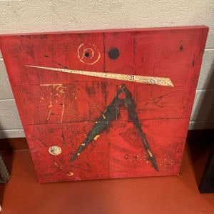 Abstract Mixed Media Wall Art