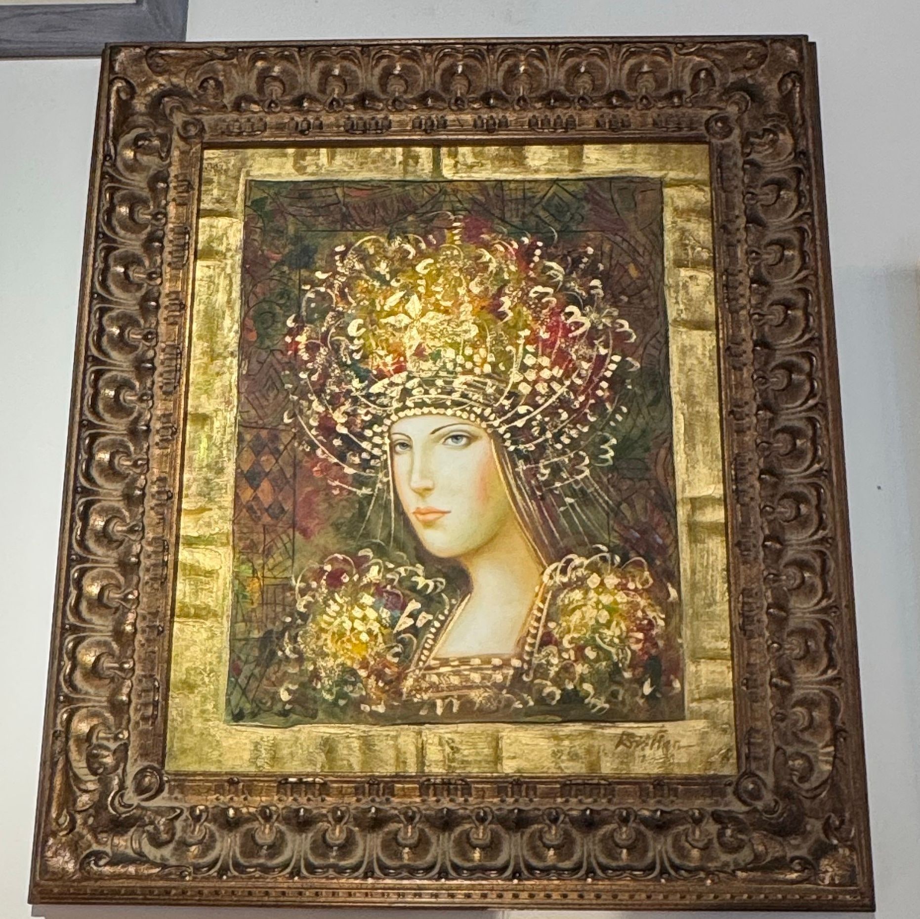 Portrait of a Woman in Elaborate Headdress by Csaba Markus